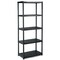 Black Freestanding 5-Tier Storage Rack for Home Garage or Office